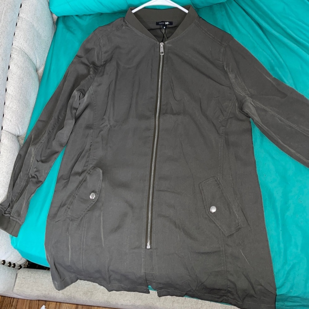 Oversized olive green jacket Small